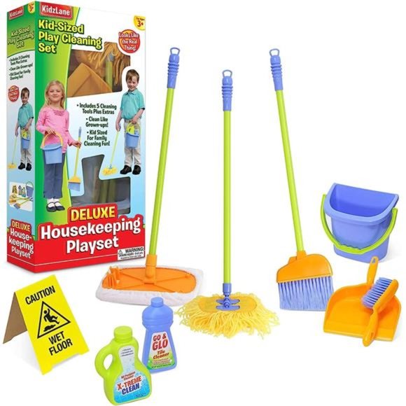 Kids Cleaning Set for Toddlers | Kids Broom Set for Kids for Play| Mop& Cleaning - Picture 1 of 6